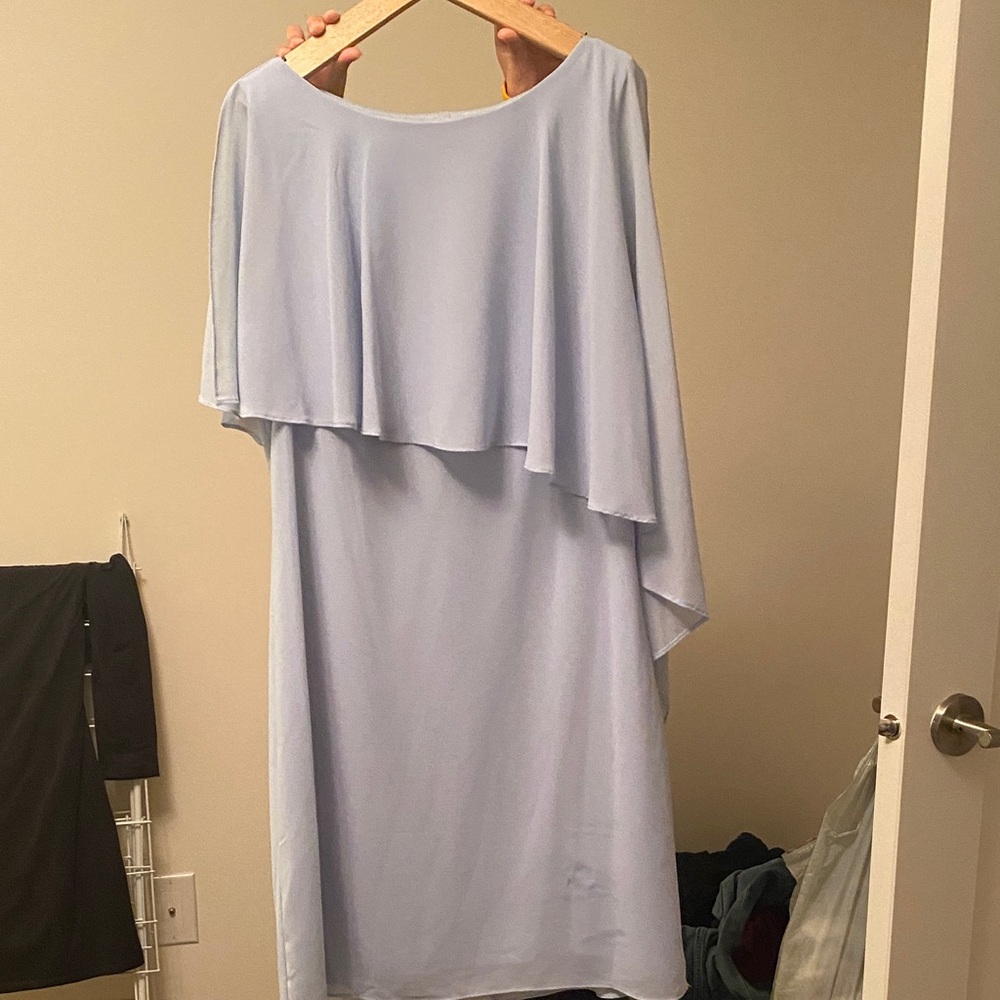 Vince Camuto Asymmetrical Light Blue Dress